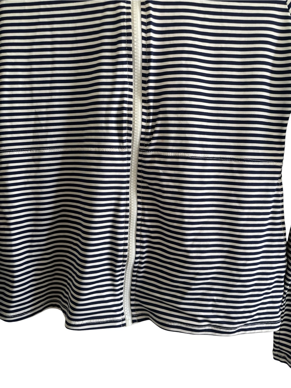 Tommy Bahama Full Zip Hooded Rash Guard Jacket UPF 50+ Women's Small Navy White - Picture 5 of 14